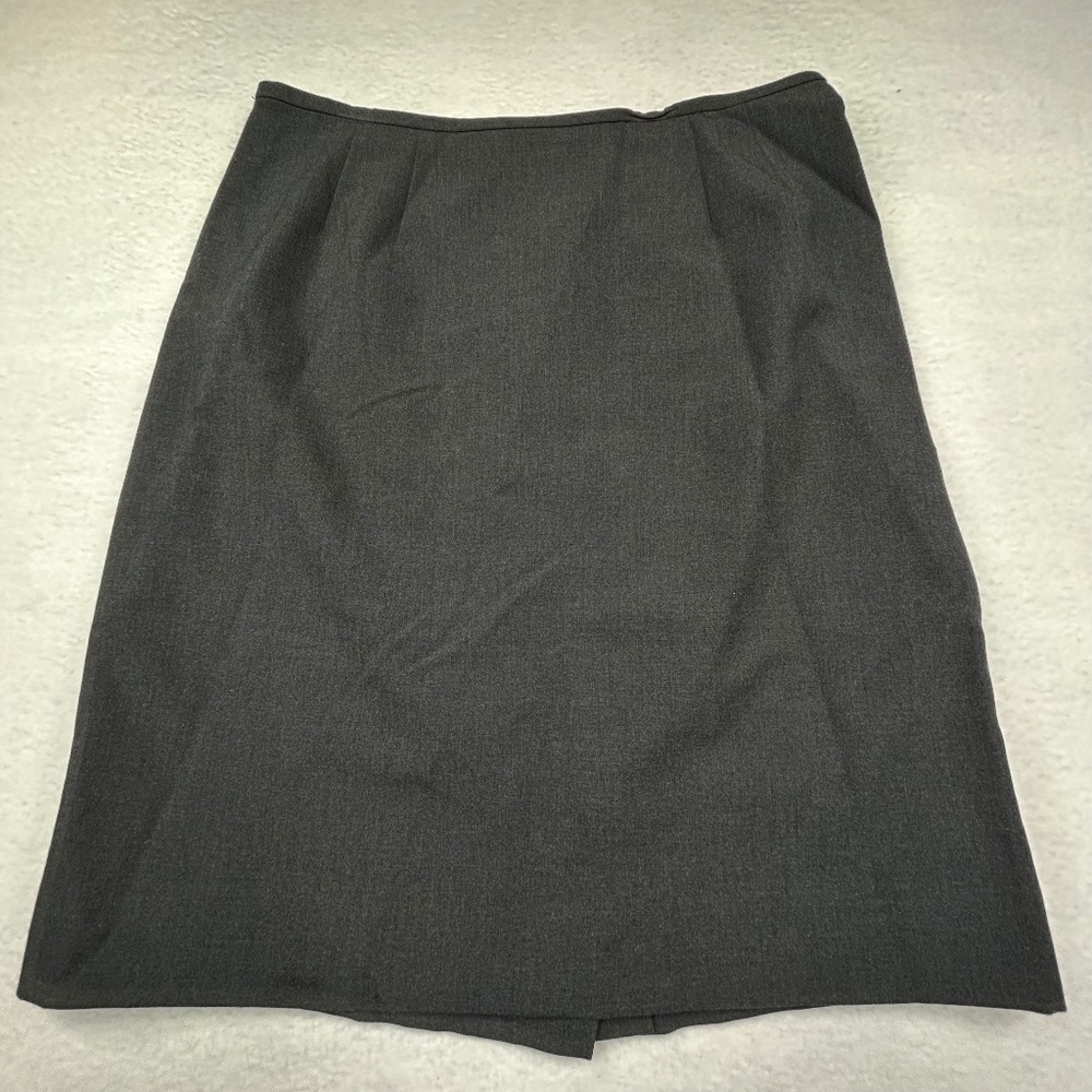 Kasper Women's A-line or Pencil Skirt in Gray Charcoal Slate